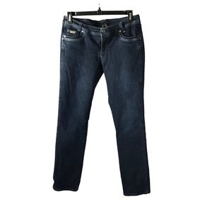 Women's Kuhl Danzer Quinn Dark Wash Denim High Performance Jeans. Size 12 Long.